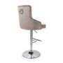 Mink Velvet Adjustable Bar Stool - Sirocco