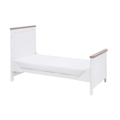 White and Oak Convertible 3 in 1 Cot Bed - Verona - Tutti Bambini