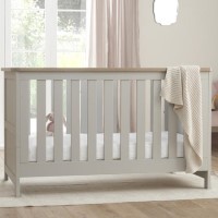 Tutti Bambini Verona Cot Bed in Dove Grey and Oak