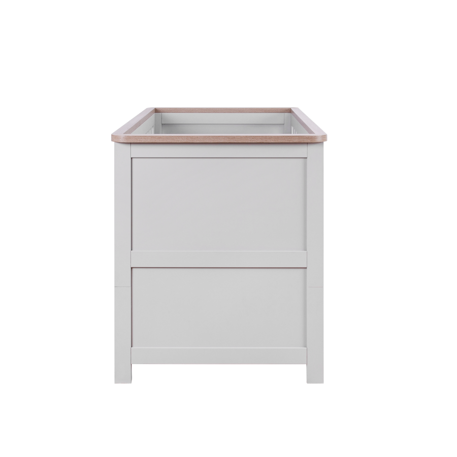 Tutti Bambini Verona Cot Bed in Dove Grey and Oak