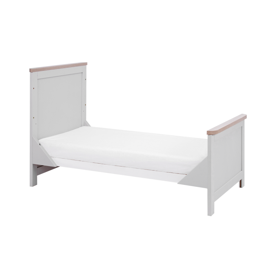 Tutti Bambini Verona Cot Bed in Dove Grey and Oak