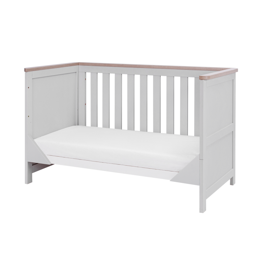 Tutti Bambini Verona Cot Bed in Dove Grey and Oak