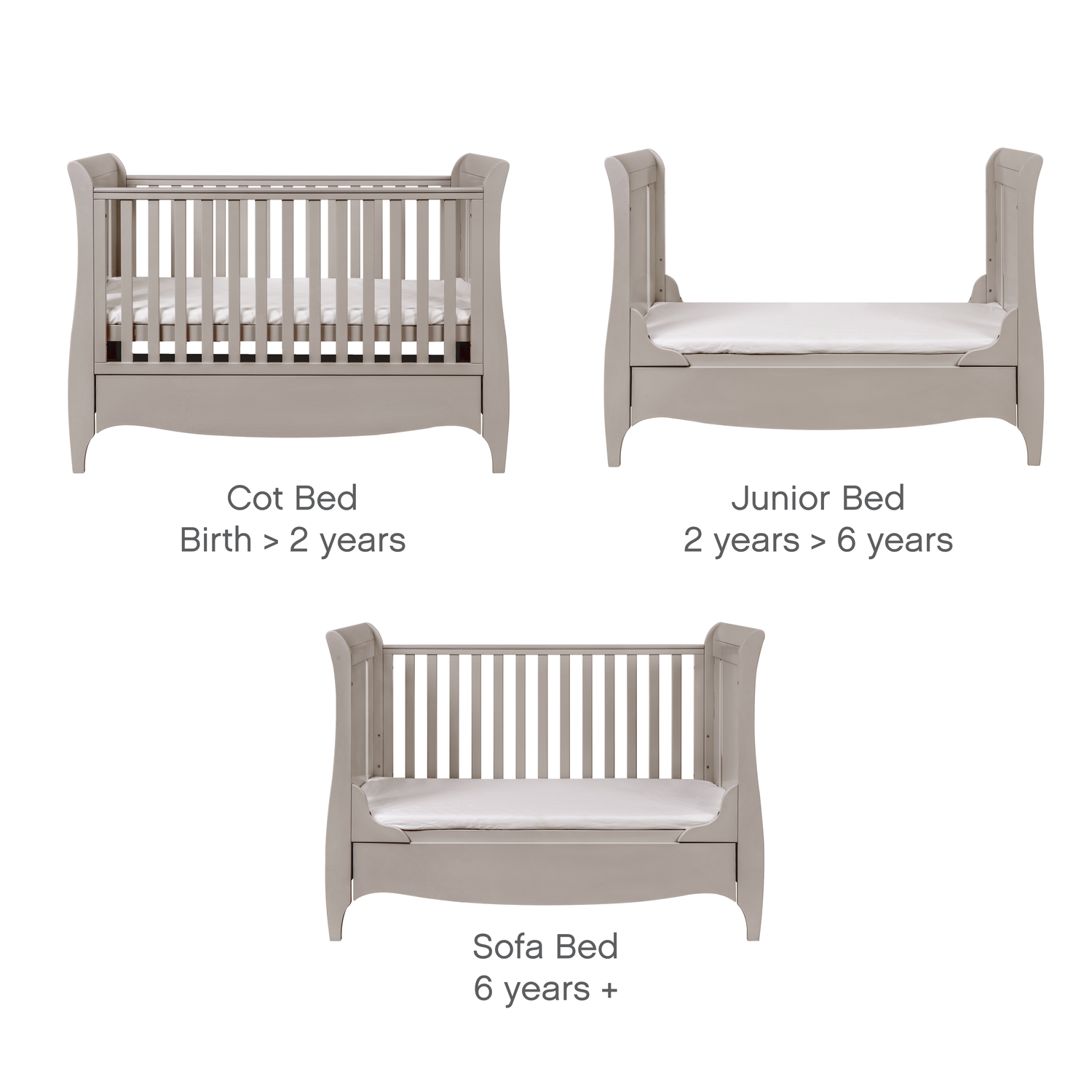 Tutti bambini sleigh sales cot