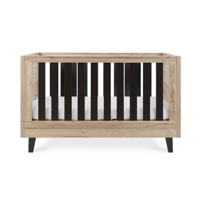 Tutti Bambini Como Cot Bed - Distressed Oak / Slate Grey