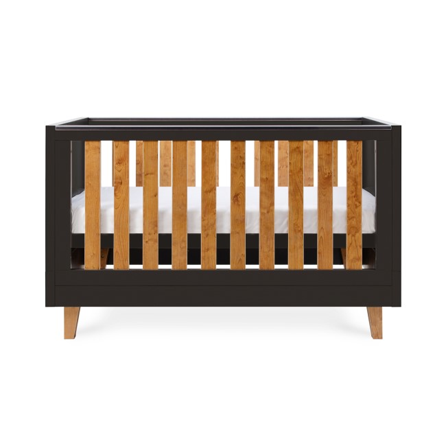 Tutti Bambini Como Cot Bed - Slate Grey / Rosewood