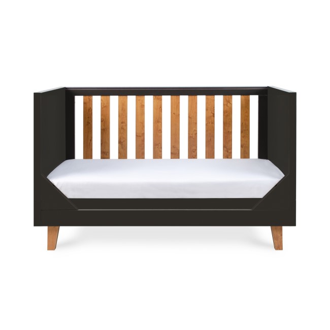 Tutti Bambini Como Cot Bed - Slate Grey / Rosewood