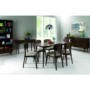 GRADE A1 - Bentley Designs Oslo Walnut Verbk Pair of Chairs Linen Fabric