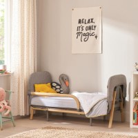 GRADE A1 - Tutti Bambini Cozee XL Junior Bed & Sofa Expansion Pack - Oak / Charcoal