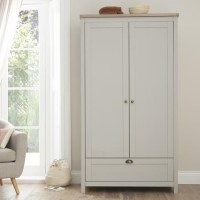 Tutti Bambini Verona Wardrobe in Dove Grey and Oak