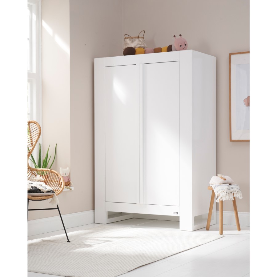 Tutti Bambini Rimini Wardrobe - High Gloss White