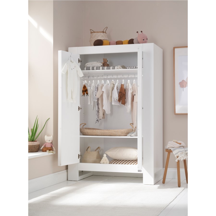 Tutti Bambini Rimini Wardrobe - High Gloss White