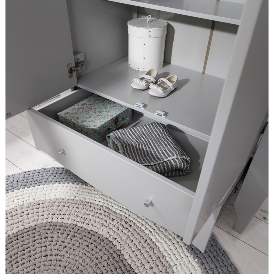 Grey Double Wardrobe - Tutti Bambini Roma
