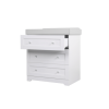 Tutti Bambini Rio White and Grey Changing Unit with 3 Drawers 