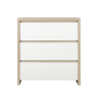 Tutti Bambini Modena White and Oak Changing Unit with 3 Drawers 