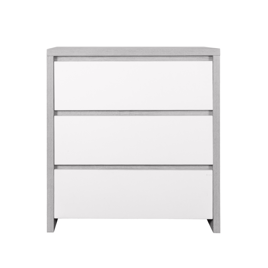 Changing Table with Drawers in White and Oak - Modena - Tutti Bambini