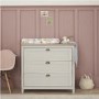 Tutti Bambini Verona Changing Unit in Dove Grey and Oak