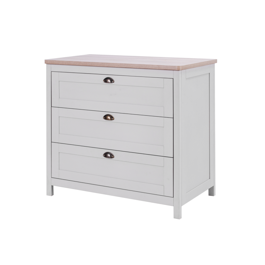 Tutti Bambini Verona Changing Unit in Dove Grey and Oak