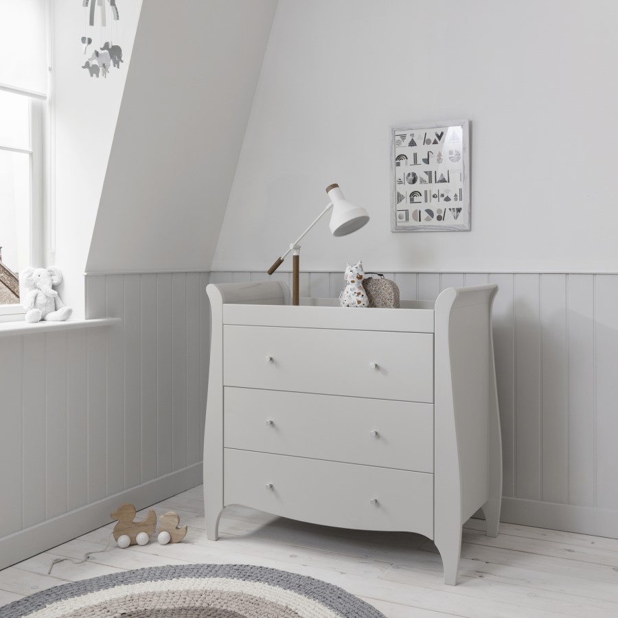 Tutti Bambini Roma Grey Changing Unit with 3 Drawers 