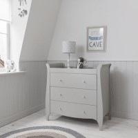 Tutti Bambini Roma  Grey Changing Unit with 3 Drawers 