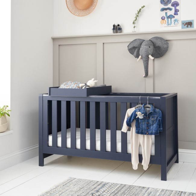 Cot Top Changer in Navy Blue - Tivoli - Tutti Bambini