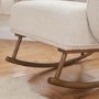 Micah Rocking Chair & Footstool in Brown - Tutti Bambini