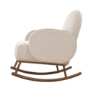 Micah Rocking Chair & Footstool in Brown - Tutti Bambini