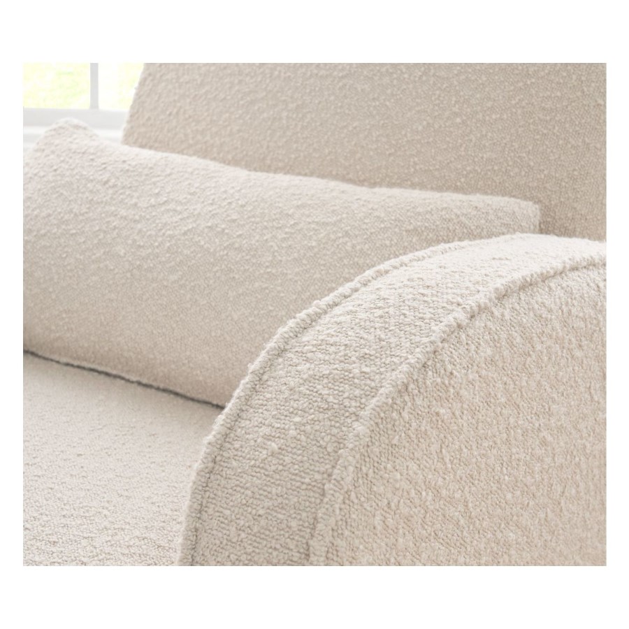 Micah Rocking Chair in Beige & Footstool - Tutti Bambini