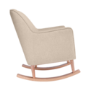 Beige Rocking Nursery Chair with Pouffe - Noah - Tutti Bambini