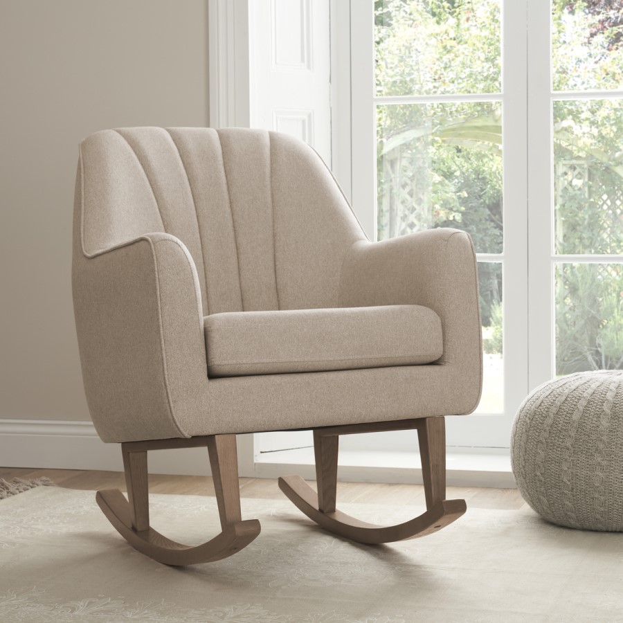 Beige Rocking Nursery Chair - Noah - Tutti Bambini
