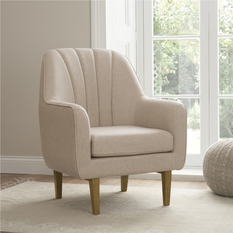Beige Rocking Nursery Chair - Noah - Tutti Bambini