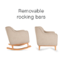 Beige Rocking Nursery Chair - Noah - Tutti Bambini
