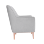 Grey Rocking Nursery Chair with Pouffe - Noah - Tutti Bambini