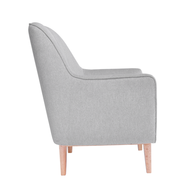 Grey Rocking Nursery Chair with Pouffe - Noah - Tutti Bambini