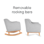 Grey Rocking Nursery Chair - Noah - Tutti Bambini