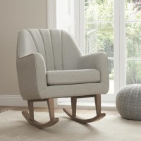 Grey Rocking Nursery Chair - Noah - Tutti Bambini Grey Rocking Nursery Chair - Noah - Tutti Bambini