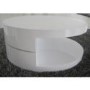 GRADE A1 -Tiffany High Gloss White Round Rotating Top Coffee Table