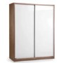 Clearance - Milan High Gloss 2 Door Sliding Wardrobe - Minor Cosmetic Damage
