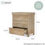 Nika Oak Three Piece Room Set - Obaby