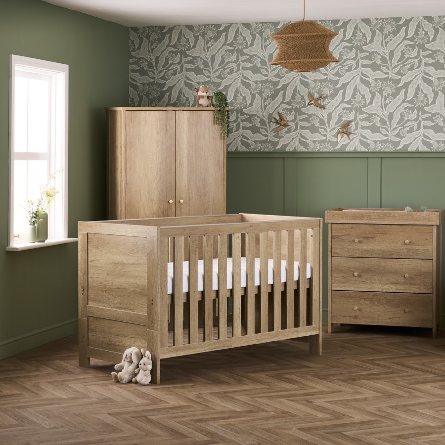 Nika Oak Three Piece Room Set - Obaby