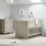 Nika Grey Wash 2-Piece Nursery Furniture Set - Obaby