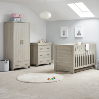 Nika Grey Wash 3-Piece Nursery Furniture Set - Obaby