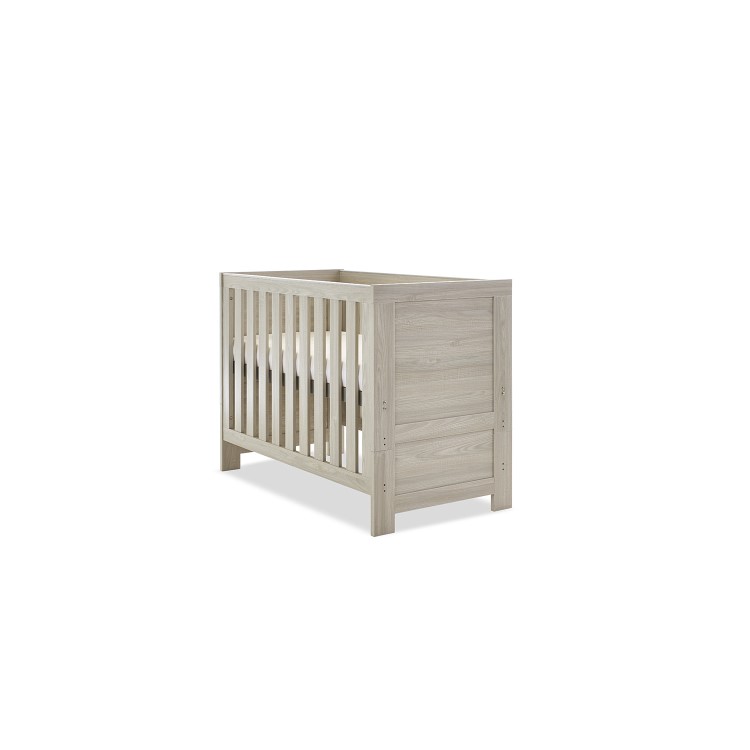 Nika Grey Wash Convertible Cot Bed - Obaby