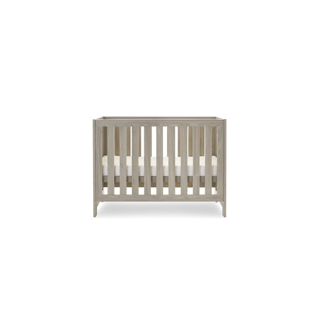 Nika Grey Wash Convertible Cot Bed - Obaby