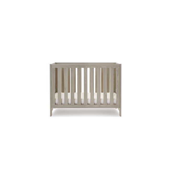 Nika Grey Wash Convertible Cot Bed - Obaby