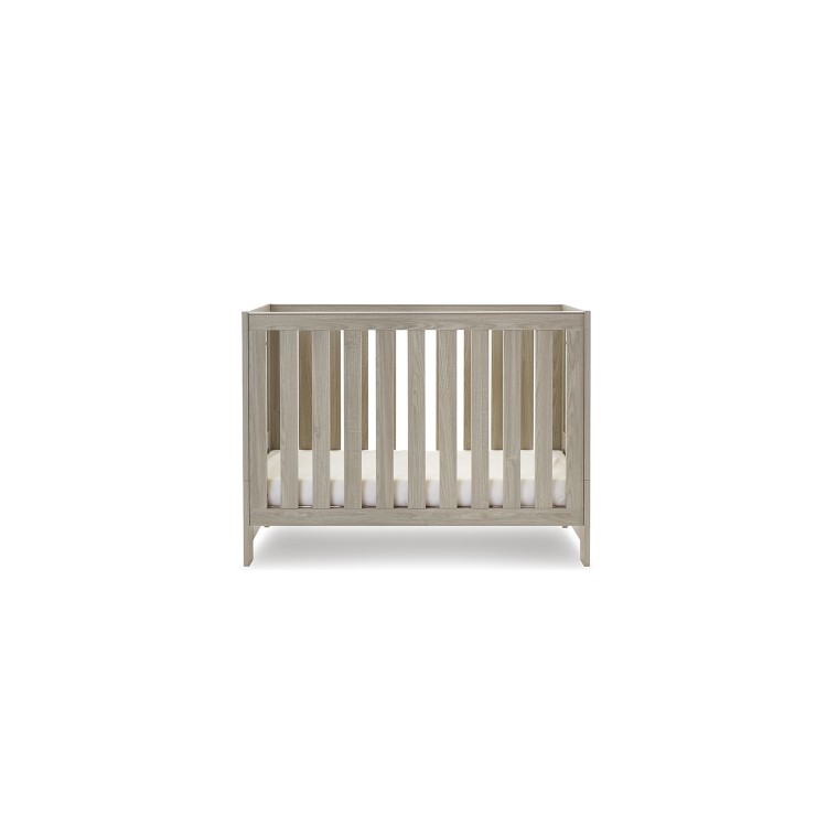 Nika Grey Wash Convertible Cot Bed - Obaby