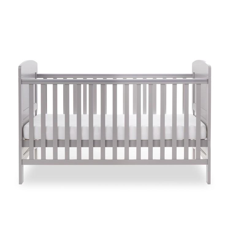 Grace Grey Convertible Cot Bed with Teething Rail -  Obaby