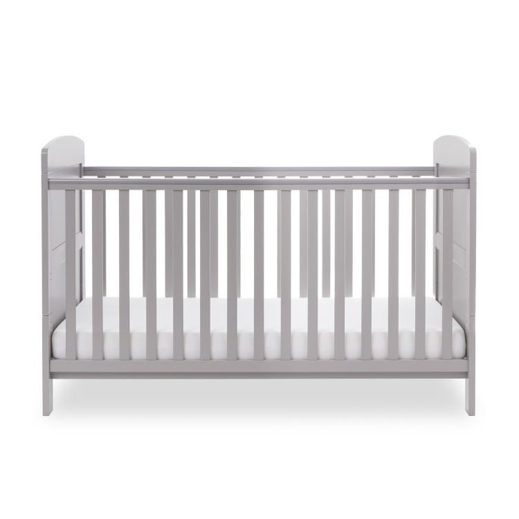 Grace Grey Convertible Cot Bed with Teething Rail -  Obaby