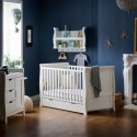 21OB2502D2 Stamford White Sleigh 2-Piece Nursery Furniture Set - Stamford Obaby