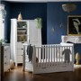 Stamford White Sleigh 3-Piece Nursery Furniture Set- Obaby