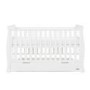Stamford White Sleigh Cot Bed with Drawer - Obaby